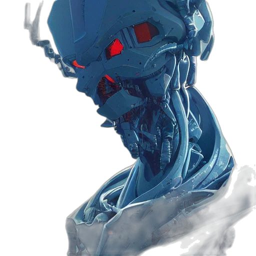robot, face, mask, creature transparent PNG cut-out