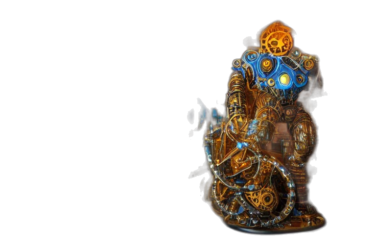 robot, jewelry, crown, creature transparent PNG cut-out