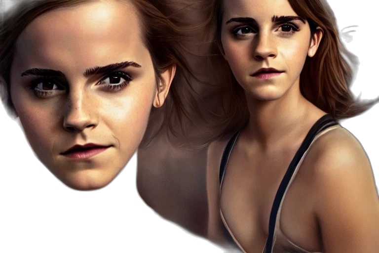 face, photorealistic, concept art, comic book art transparent PNG cut-out