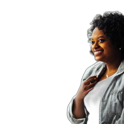 staff, black, female, teacher transparent PNG cut-out