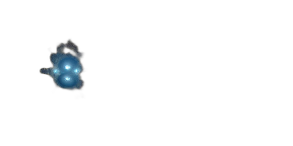 blue, fractal, mandelbulb, landscape transparent PNG cut-out