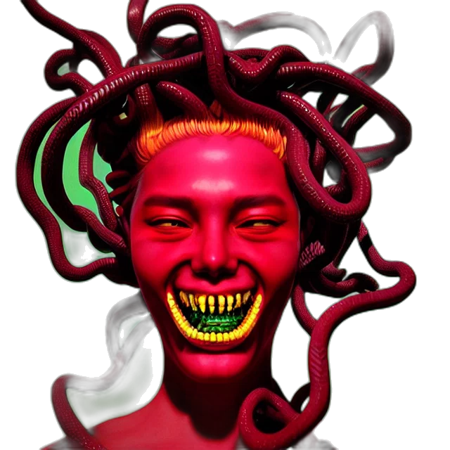 mask, creature, face, hair transparent PNG cut-out