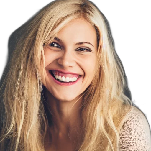 face, hair, photorealistic, cartoon transparent PNG cut-out