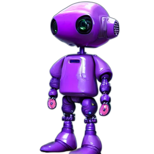 robot, 3d render, concept art, cyberpunk transparent PNG cut-out