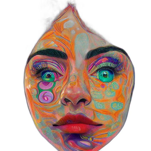 mask, face, jewelry, creature transparent PNG cut-out