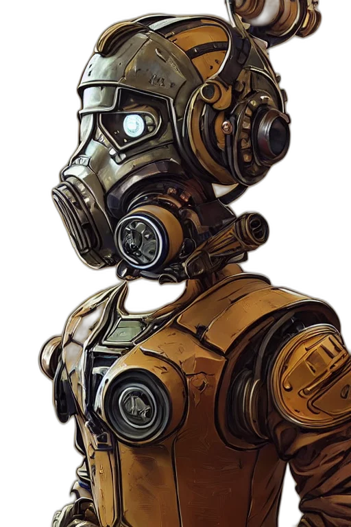 robot, mask, face, weapon transparent PNG cut-out