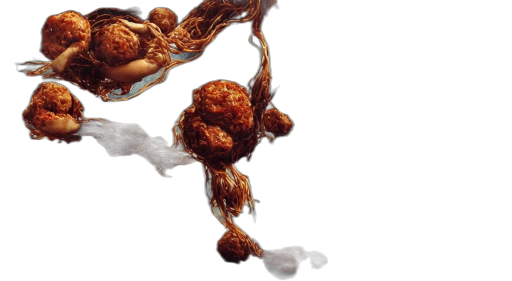 hair, food, photorealistic, perfect transparent PNG cut-out