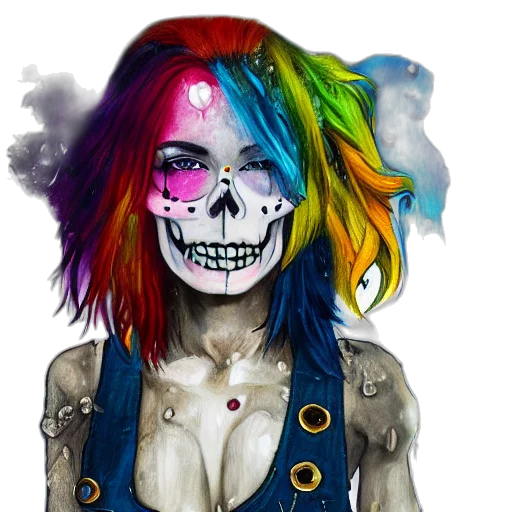 mask, jacket, face, fantasy art transparent PNG cut-out