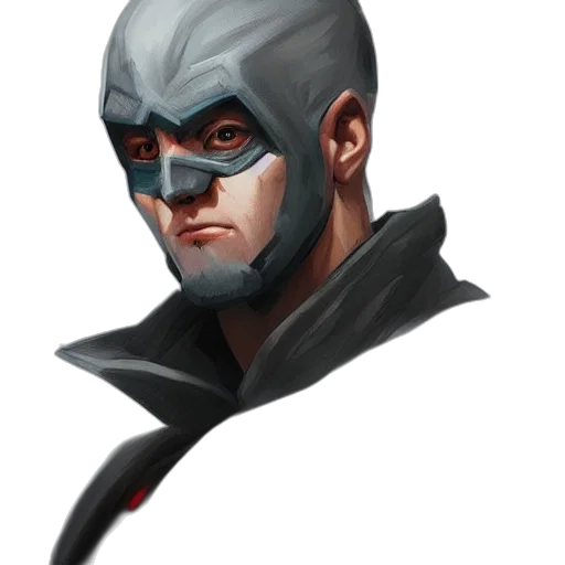 face, mask, concept art, comic book art transparent PNG cut-out