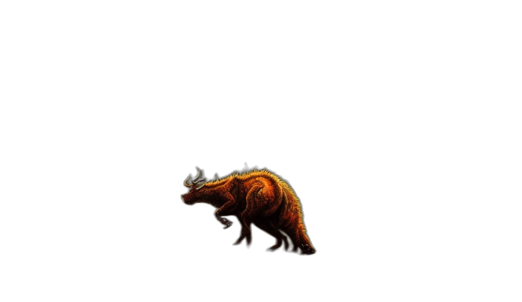 dragon, animal, creature, staff transparent PNG cut-out