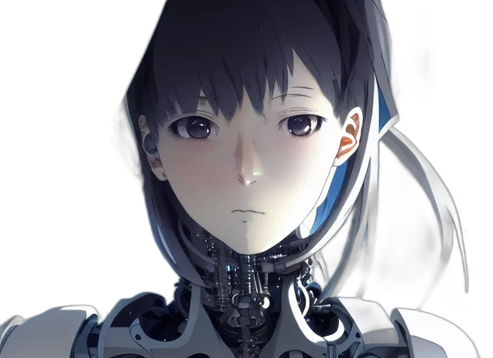 robot, face, mask, crown transparent PNG cut-out