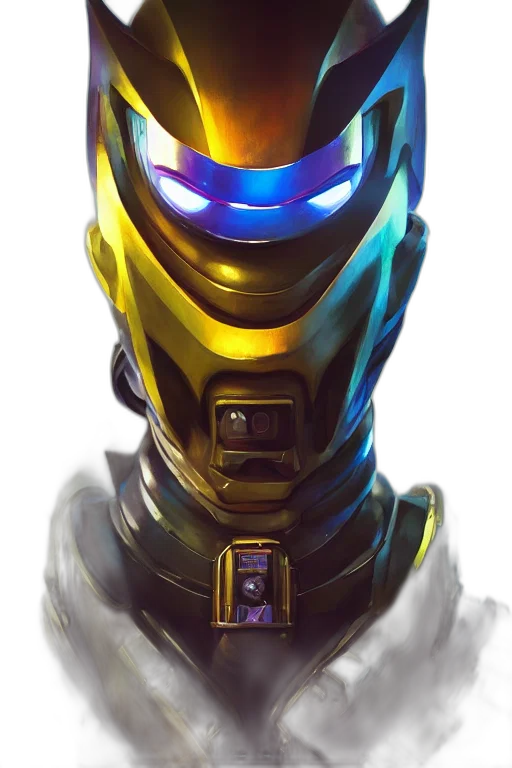 robot, mask, face, weapon transparent PNG cut-out