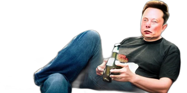 bottle, photorealistic, sad, bald transparent PNG cut-out
