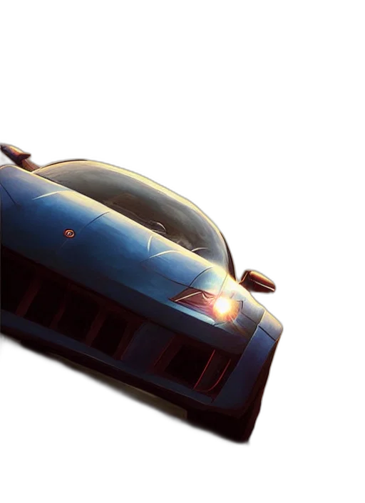 car, weapon, 3d render, photorealistic transparent PNG cut-out
