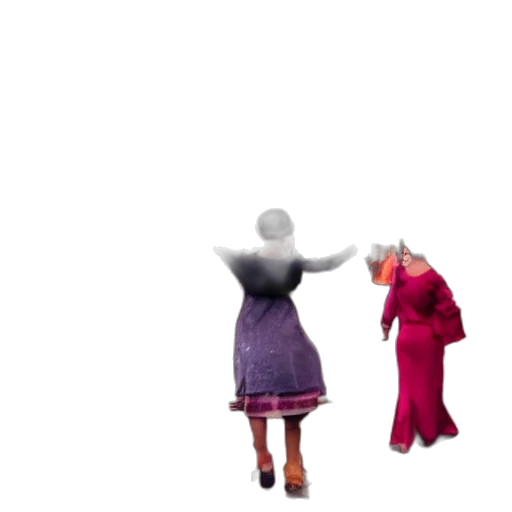 dress, hat, staff, robot transparent PNG cut-out
