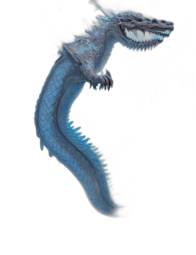 dragon, creature, animal, staff transparent PNG cut-out