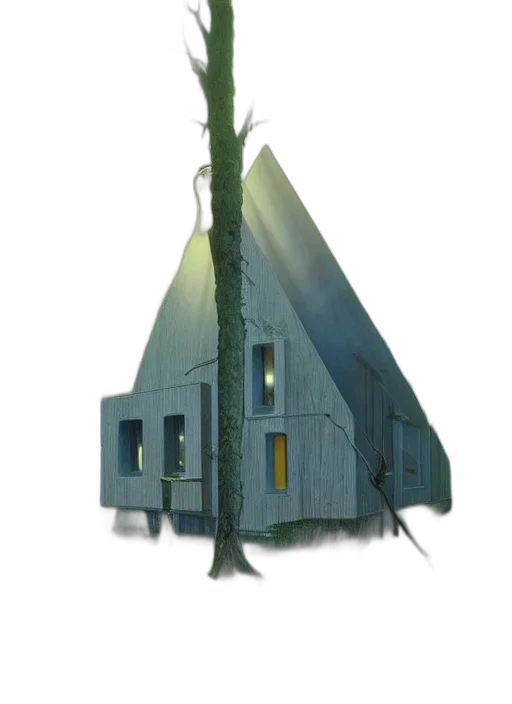 building, weapon, tree, robot transparent PNG cut-out