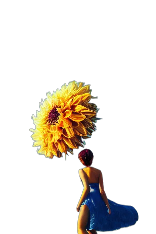 flower, dress, umbrella, crown transparent PNG cut-out