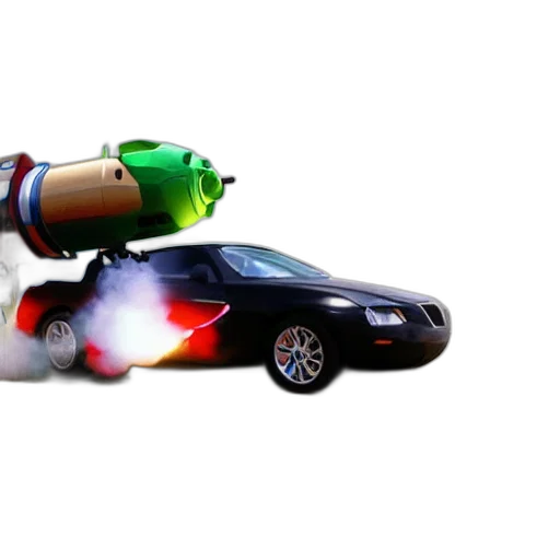car, bottle, weapon, concept art transparent PNG cut-out