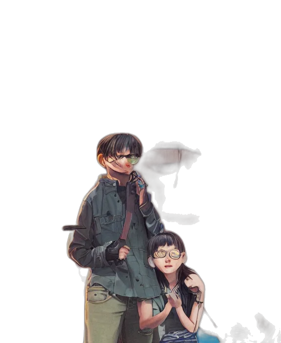 jacket, weapon, umbrella, robot transparent PNG cut-out