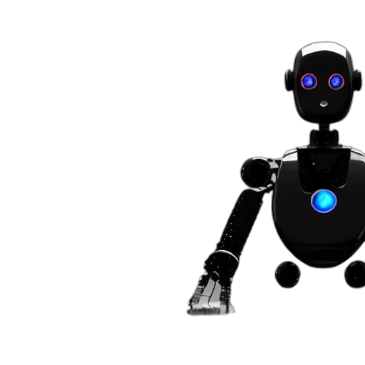 robot, 3d render, concept art, pixel art transparent PNG cut-out