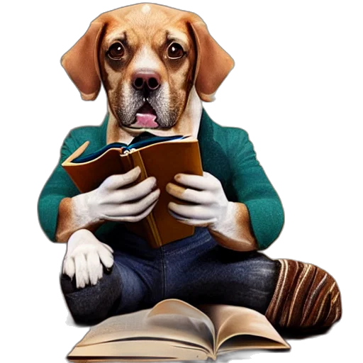 staff, animal, photorealistic, dog transparent PNG cut-out