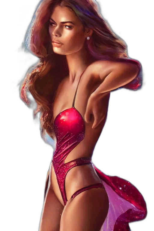 dress, jewelry, fantasy art, photorealistic transparent PNG cut-out