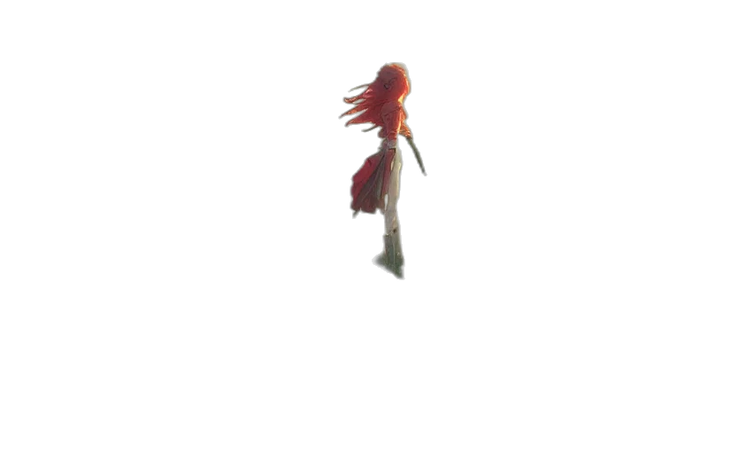 dragon, creature, staff, weapon transparent PNG cut-out
