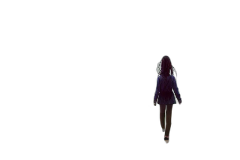 dress, jacket, hair, robot transparent PNG cut-out