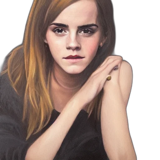 face, photorealistic, oil painting, watercolor transparent PNG cut-out