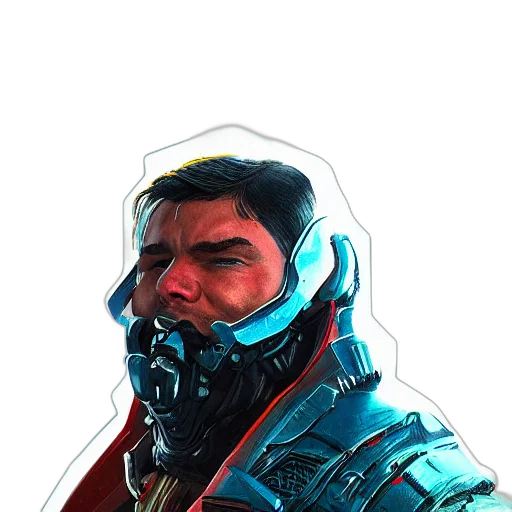 face, mask, jacket, robot transparent PNG cut-out