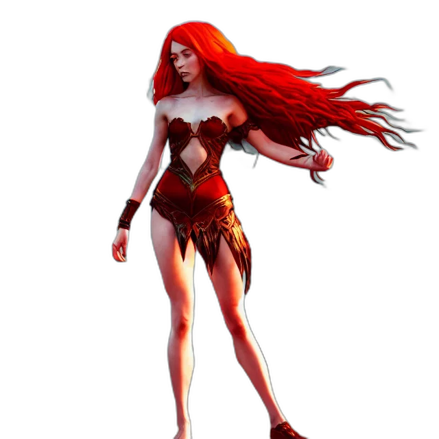 concept art, comic book art, fantasy art, 3d render transparent PNG cut-out