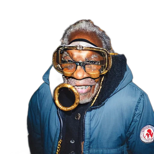 jacket, face, far, shot transparent PNG cut-out