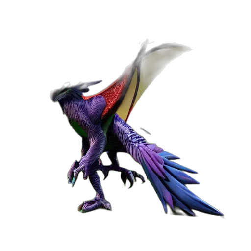 dragon, creature, animal, staff transparent PNG cut-out