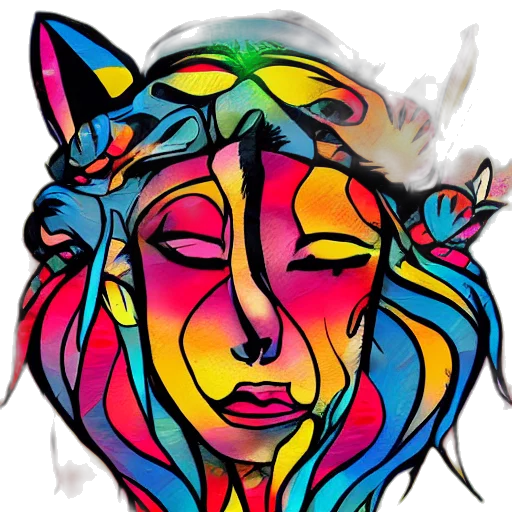 mask, face, crown, fantasy art transparent PNG cut-out