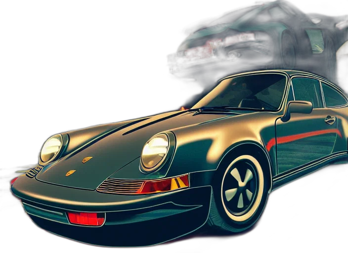 car, concept art, photorealistic, 3d render transparent PNG cut-out