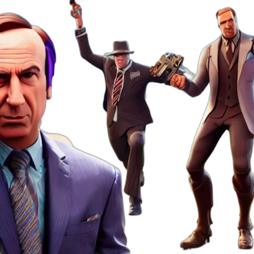 concept art, saul, goodman, fortnite transparent PNG cut-out