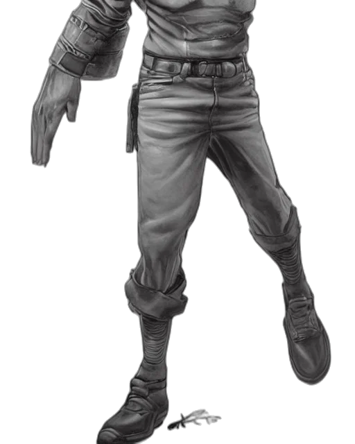 staff, jacket, weapon, concept art transparent PNG cut-out