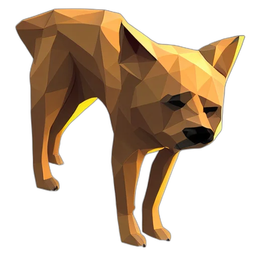 animal, creature, staff, 3d render transparent PNG cut-out