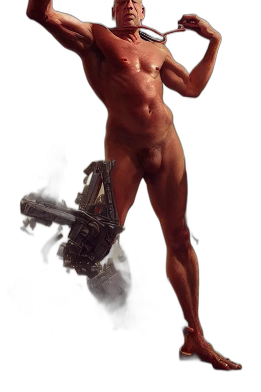 robot, weapon, sword, staff transparent PNG cut-out