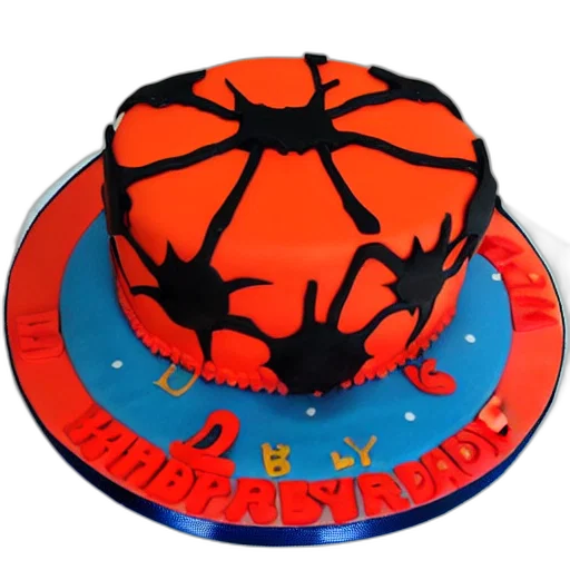 crown, spider, birthday, cake transparent PNG cut-out