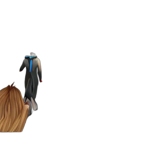 hair, animal, creature, staff transparent PNG cut-out