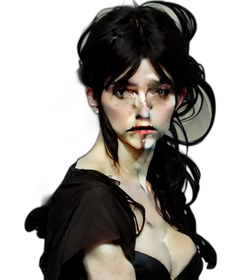 face, dress, mask, fantasy art transparent PNG cut-out