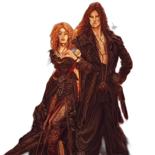 jacket, dress, fantasy art, concept art transparent PNG cut-out