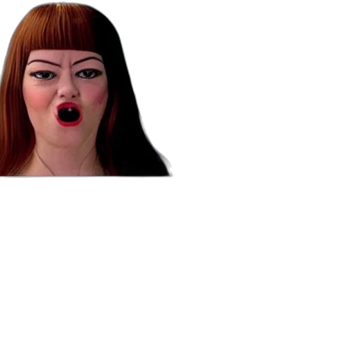 face, hair, creature, dress transparent PNG cut-out