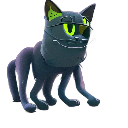 animal, staff, creature, 3d render transparent PNG cut-out