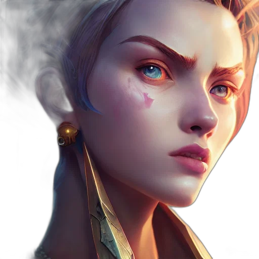 face, staff, fantasy art, concept art transparent PNG cut-out