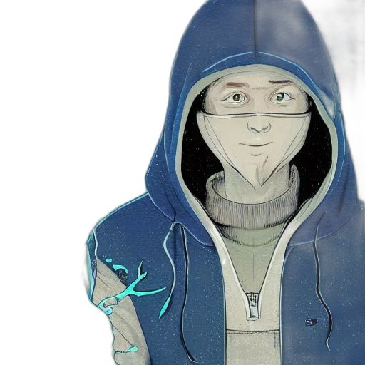 jacket, mask, robot, staff transparent PNG cut-out
