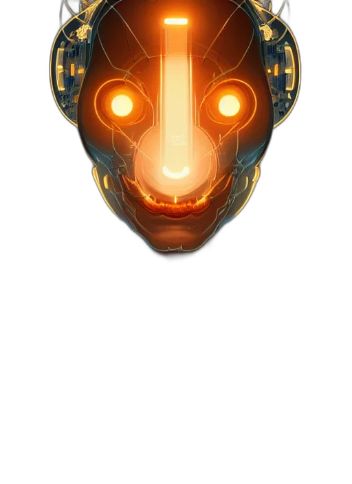 mask, robot, face, weapon transparent PNG cut-out