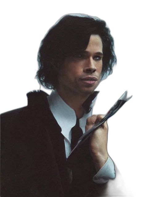staff, jacket, weapon, hair transparent PNG cut-out
